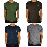 Kit 4 Camisetas Masculinas Dry Fit Malha Fria Moda Fitness Manga curta para academia