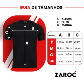 Kit 5 Camiseta Manga Curta em 100% Algodão ZAROC