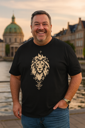 Camiseta Masculina P ao G5 Camisa em Algodão Tecido Premium Leão Flecha Lançamento