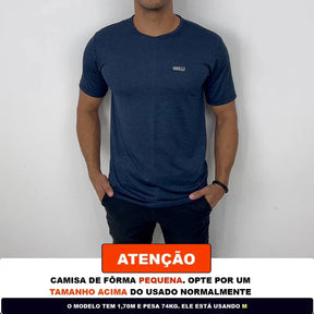 Kit 4 Camisetas Masculinas Dry Fit Malha Fria Moda Fitness Manga curta para academia