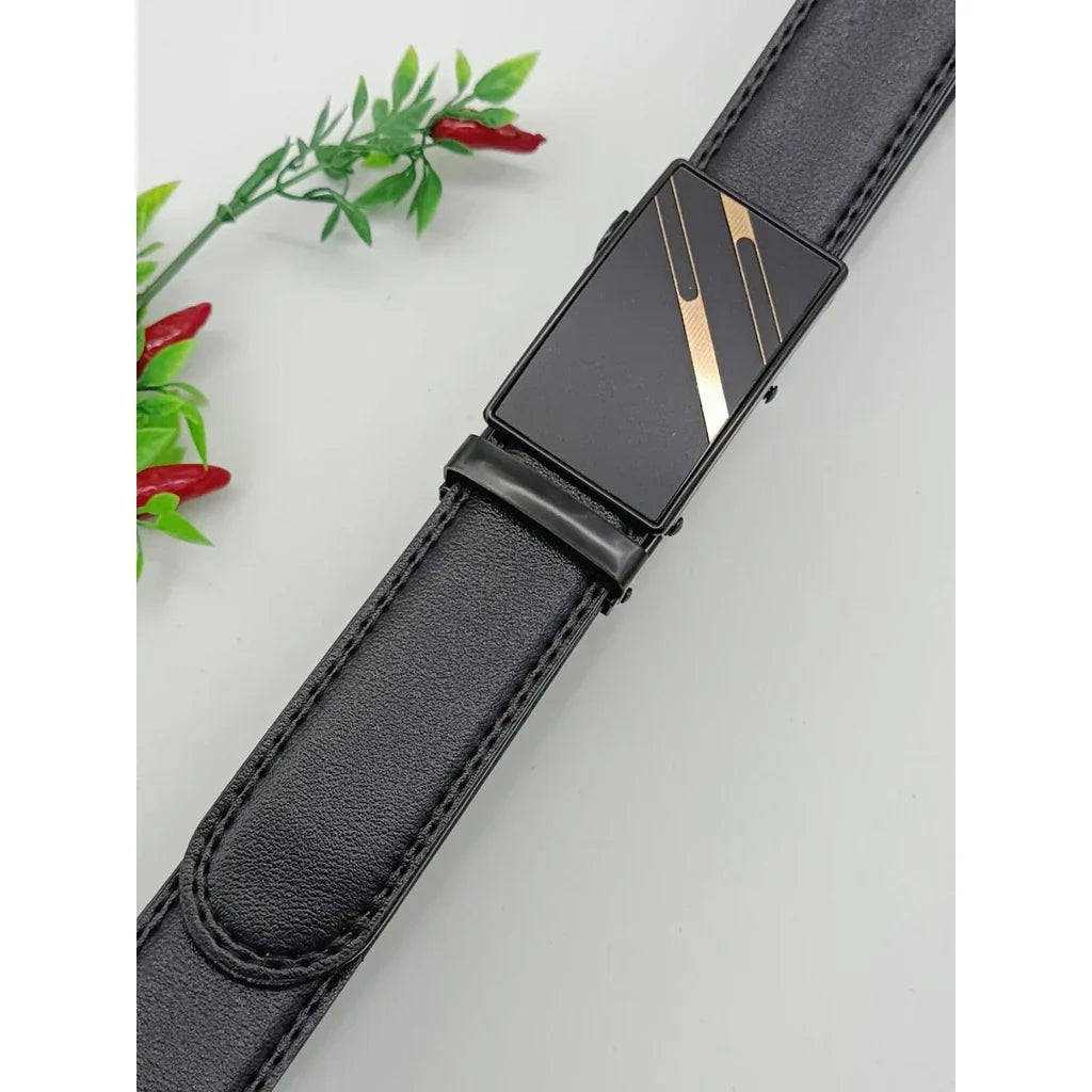 Cinto Tradicional Luxo Social Masculino Em Couro Sintetico Com Catraca Reforçada Moda Social