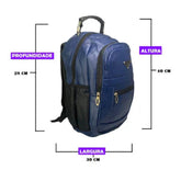 Mochila Masculina Unissex Grande de Couro