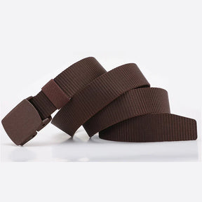 Moda Cinto Largo Masculino Nylon Fivela de Plástico Entrega rápida