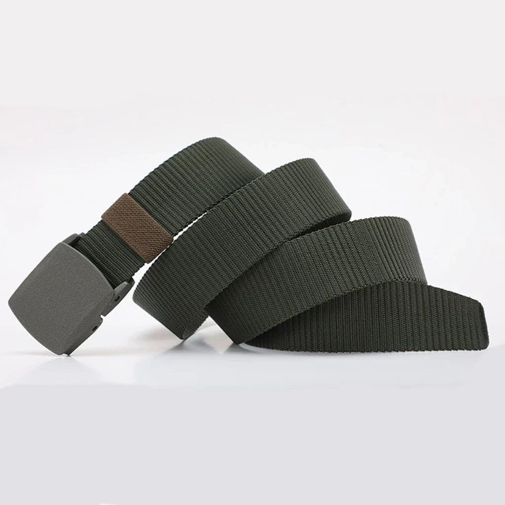 Moda Cinto Largo Masculino Nylon Fivela de Plástico Entrega rápida