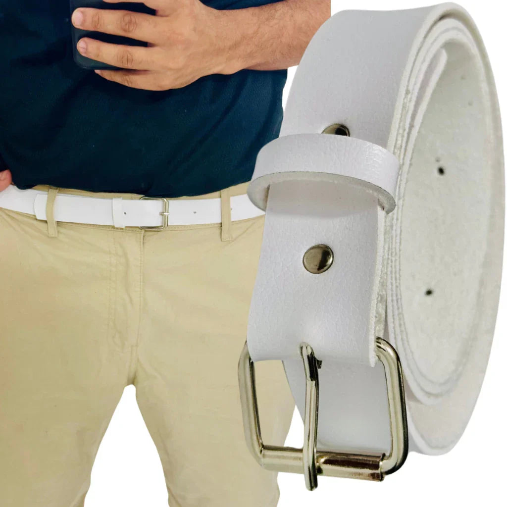 Cinto masculino plus size social basico em couro