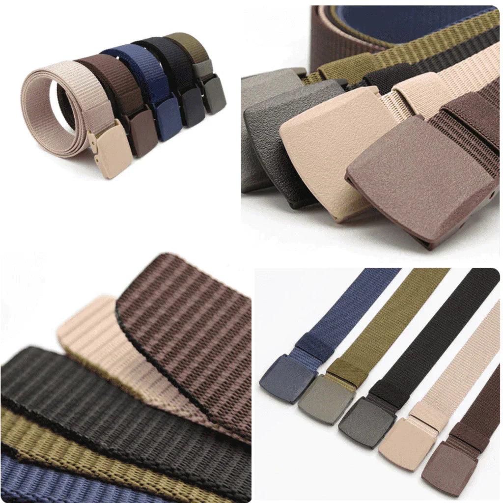 Moda Cinto Elástico Largo Masculino Fivela de Plástico pronto a entrega