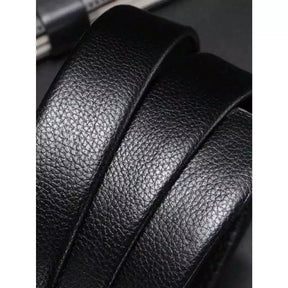 Cinto Tradicional Luxo Social Masculino Em Couro Sintetico Com Catraca Reforçada Moda Social