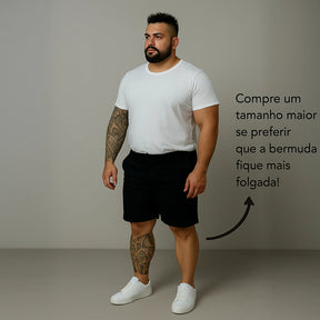 Bermuda Sarja Masculina Plus Size 48 ao 58 Brim Extra Grande