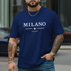 Camiseta Masculina P ao G5 Camisa em Algodão Tecido Premium Milano Lançamento