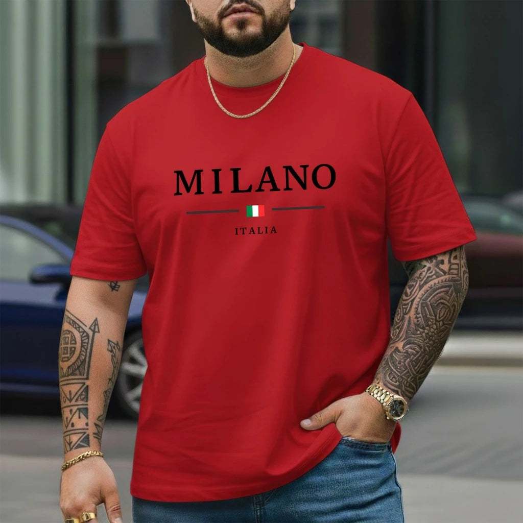 Camiseta Masculina P ao G5 Camisa em Algodão Tecido Premium Milano Lançamento