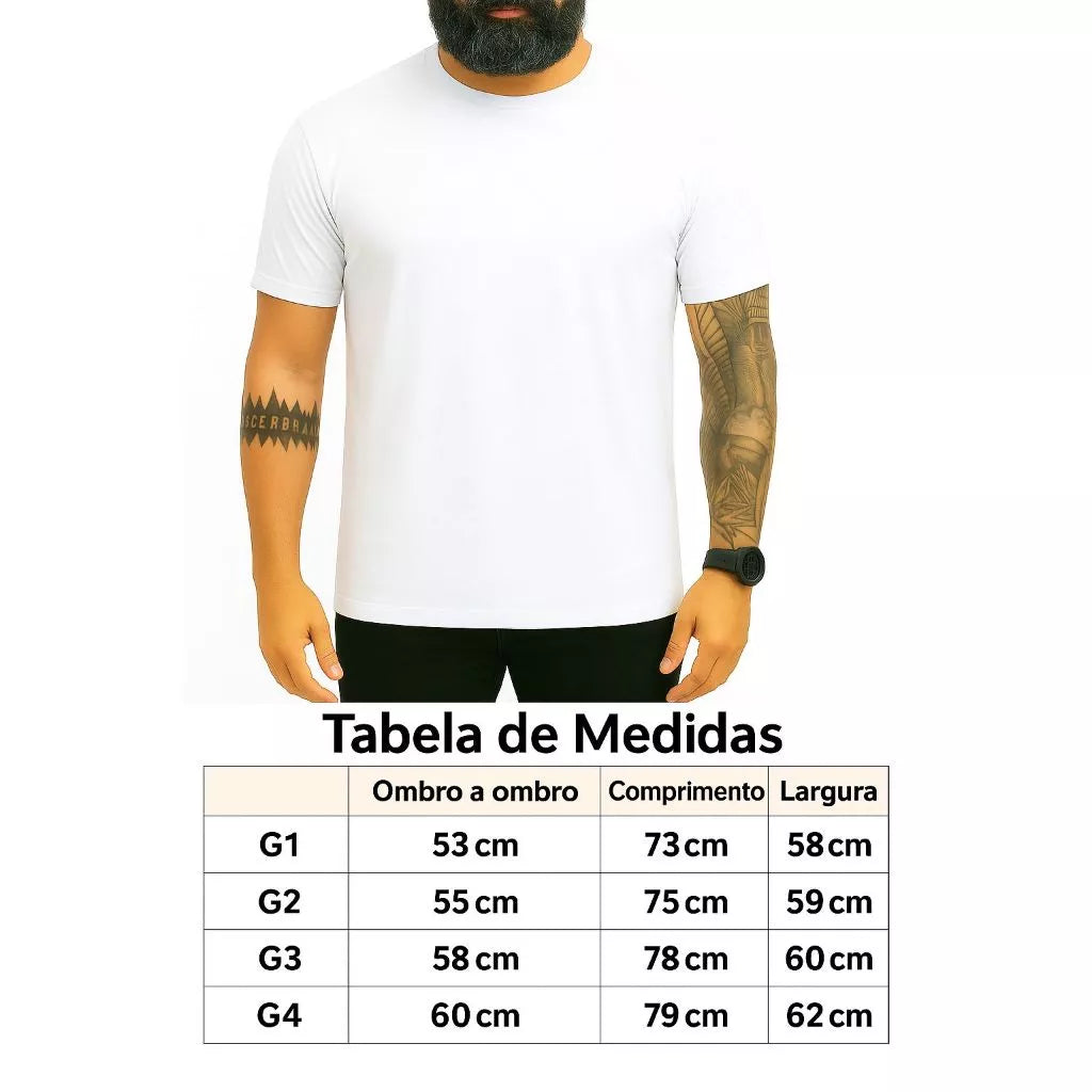 Kit 3 Plus Size Camisa Cotton 40.1 Peruana 100% Algodão