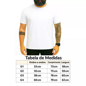 Kit 3 Plus Size Camisa Cotton 40.1 Peruana 100% Algodão