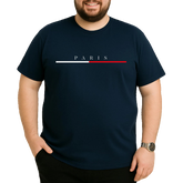 CAMISETA MASCULINA PLUS SIZE PARISIENSE