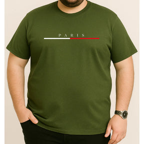 CAMISETA MASCULINA PLUS SIZE PARISIENSE
