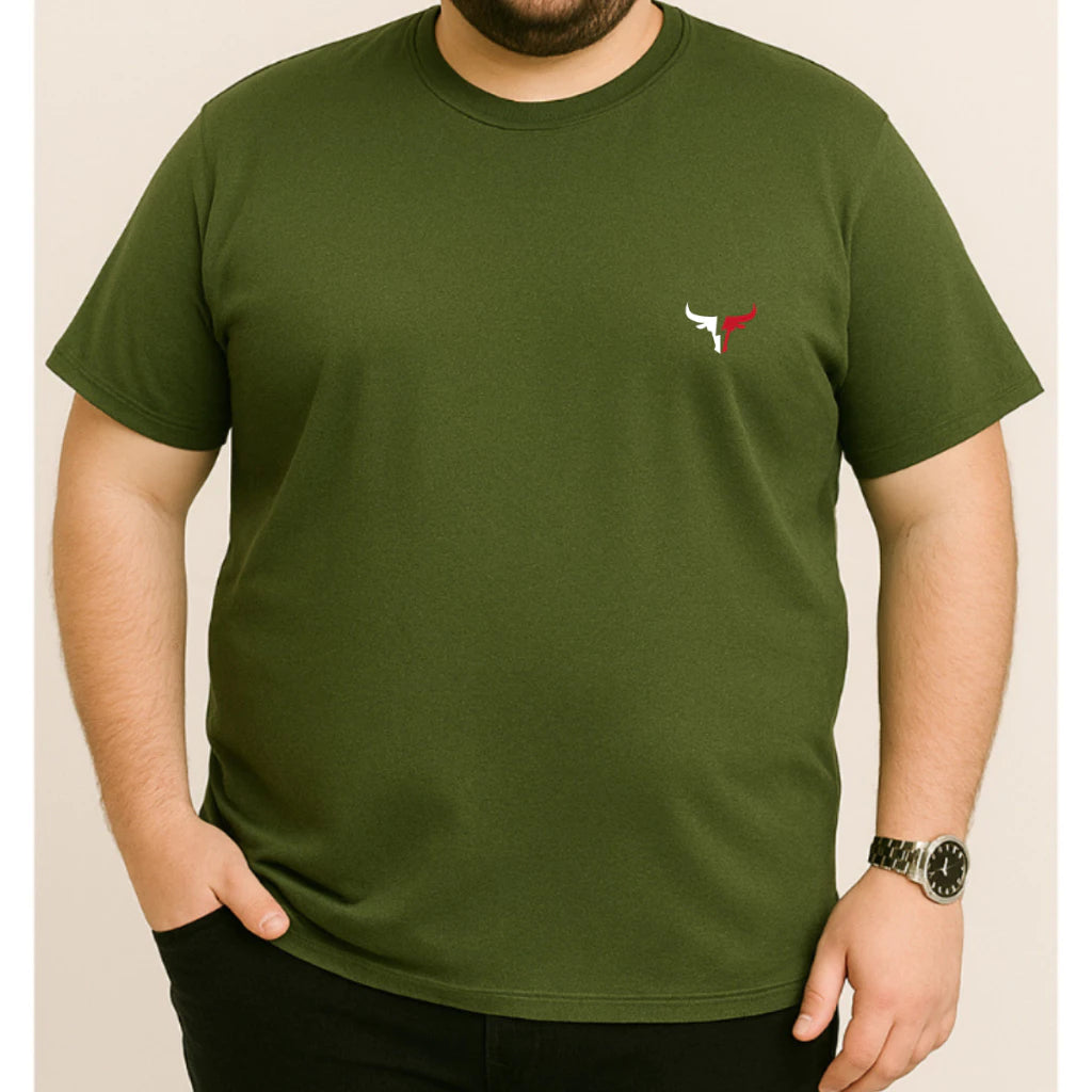 CAMISETA PLUS SIZE MASCULINA BASICA CLASSICO G1 AO G5 TAMANHO GRANDE LINHA PREMIUM PLUS016