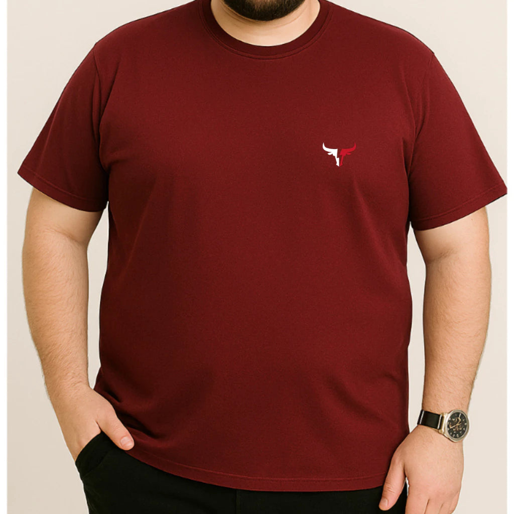 CAMISETA PLUS SIZE MASCULINA BASICA CLASSICO G1 AO G5 TAMANHO GRANDE LINHA PREMIUM PLUS016