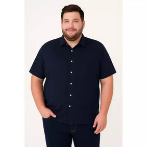 CAMISA SOCIAL VISCOLINHO PREMIUM PLUS SIZE