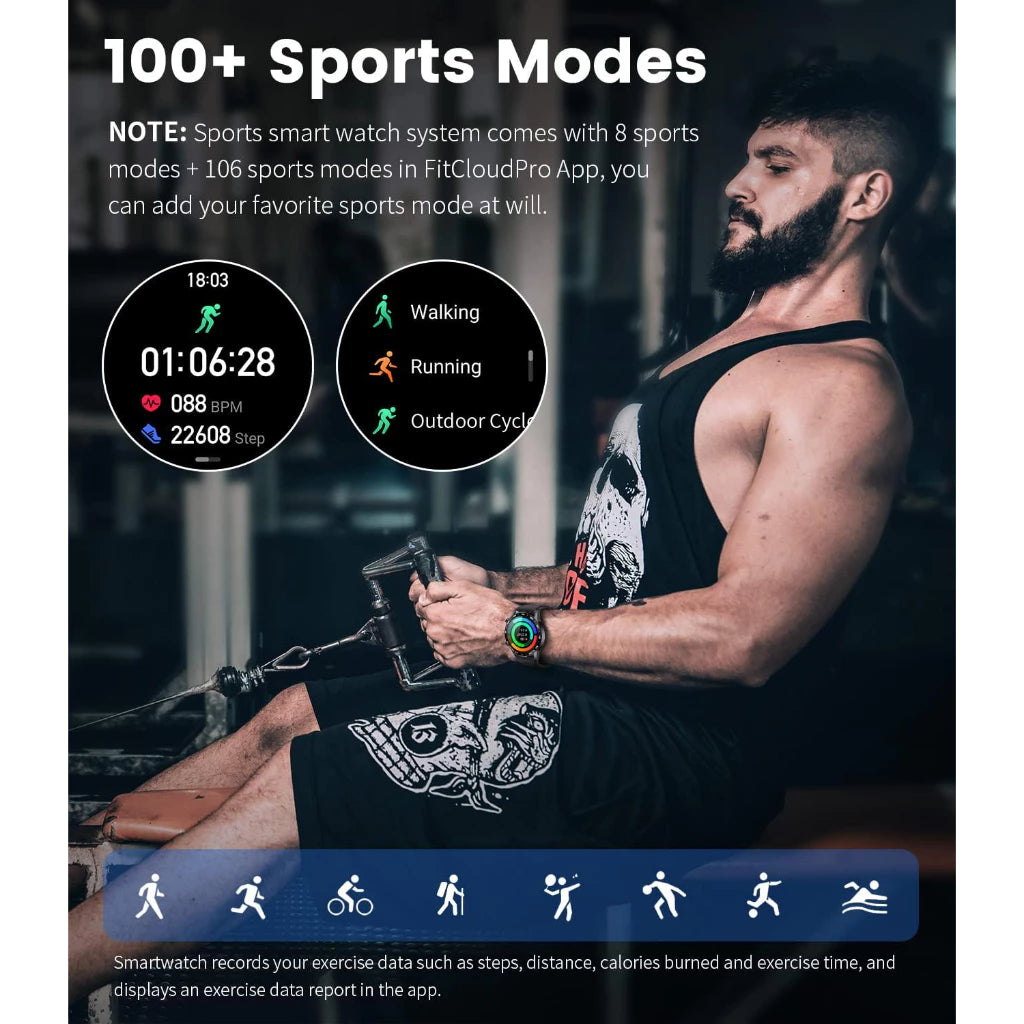 LIGE Smartwatch Relógio Inteligente Monitor De Frequência Cardíaca Para Homens Atividade Masculina Com Aço À Prova D'água Ao Ar Livre