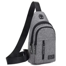 Bolsa de Ombro Masculina Anti-Roubo com Carregador USB