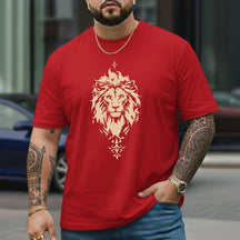 Camiseta Masculina P ao G5 Camisa em Algodão Tecido Premium Leão Flecha Lançamento